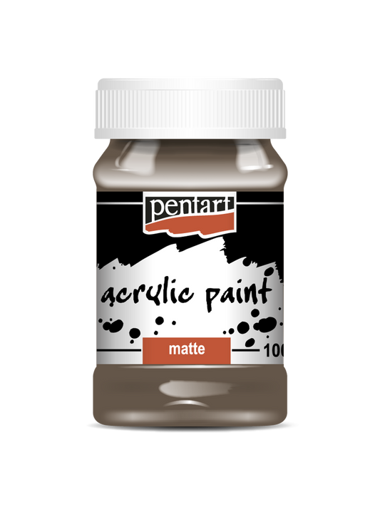 Pentart Matte Acrylic Paint (100ml) - Decoupage Queen