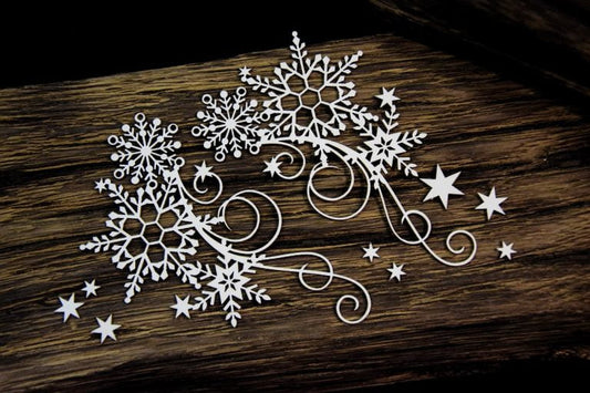 Chipboard Decor with Snowflakes - Decoupage Queen  Snipart