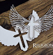 Chipboard Winged Cross 1 - SnipArt