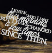 Chipboard Saying (I Knew Who I Was This Morning) - SnipArt