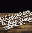 Chipboard Saying (I Knew Who I Was This Morning) - SnipArt