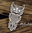 Chipboard Openwork Layered Owl - SnipArt