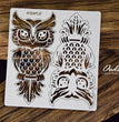 Chipboard Openwork Layered Owl - SnipArt