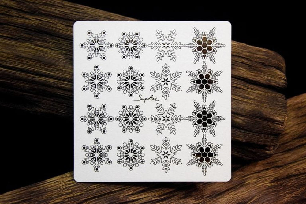 Chipboard Snowflake Sheet - SnipArt