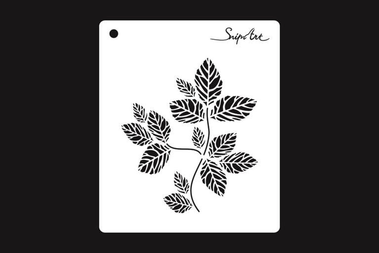 Leaves Stencil - SnipArt