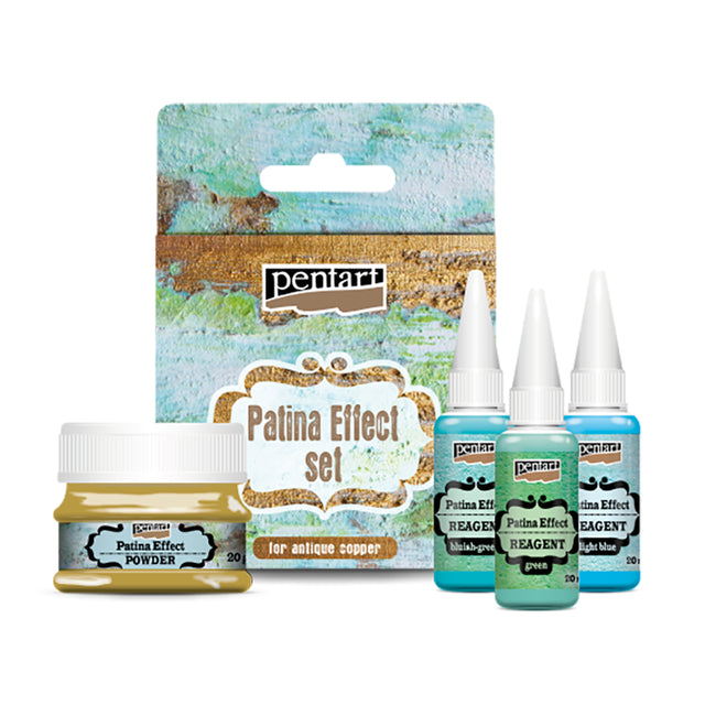 Pentart Natural Patina Effect Set, 4pc - Decoupage Queen