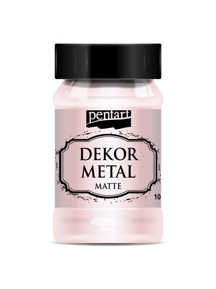 Pentart Dekor Metal Matte Rose Gold Acrylic Paint