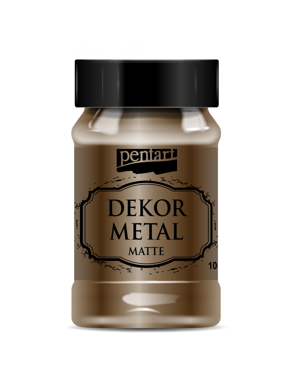 Dekor Metal Matte Chocolate Acrylic Paint - Decoupage Queen