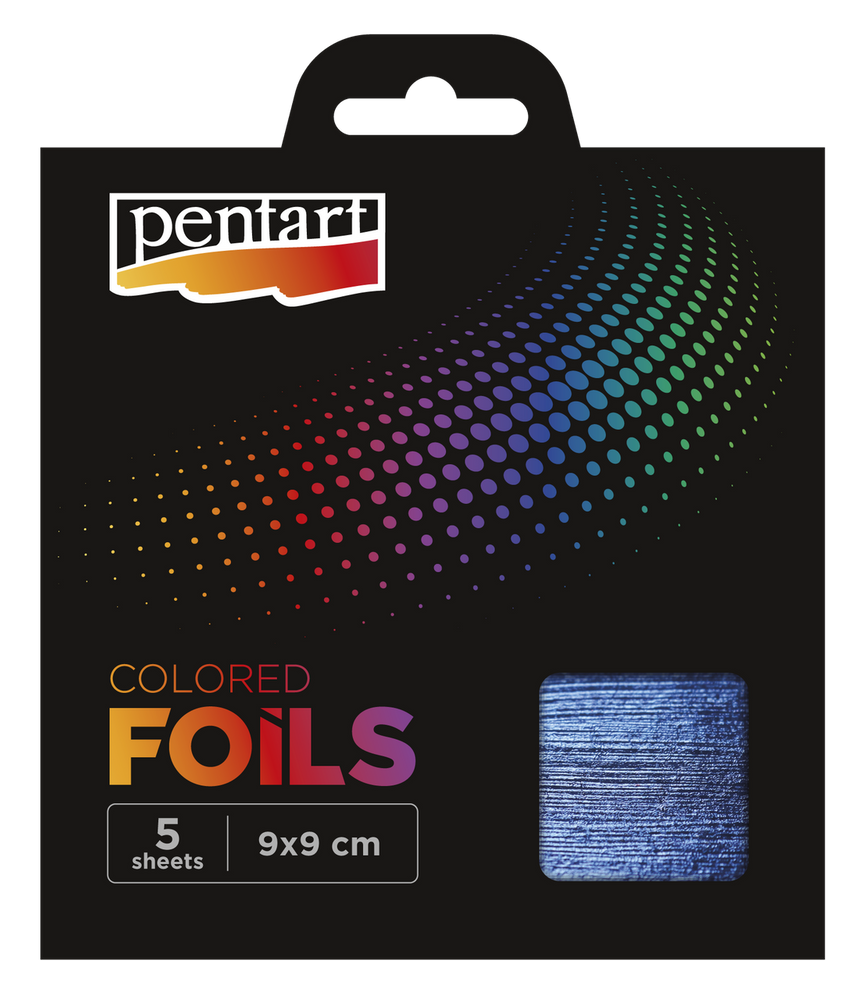 Pentart Colored Decor Foils Sheets, 9x9 cm