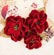 Flowers A Victorian Christmas - Peace & Holly - 3 pcs- Prima Marketing