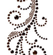 Swirl w/ Lace Black, Say It In Crystals -Prima Marketing