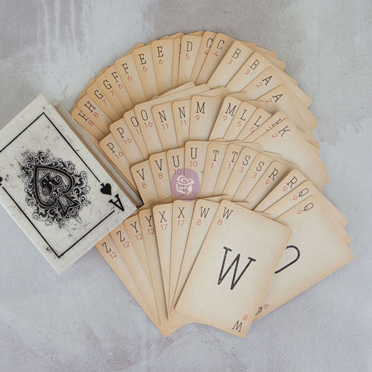 Vintage Alphabet Cards in Box - Prima