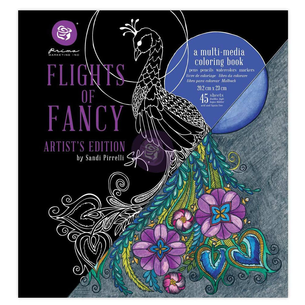 Sandi Pirrelli Coloring Book Flights Of Fancy 655350592097