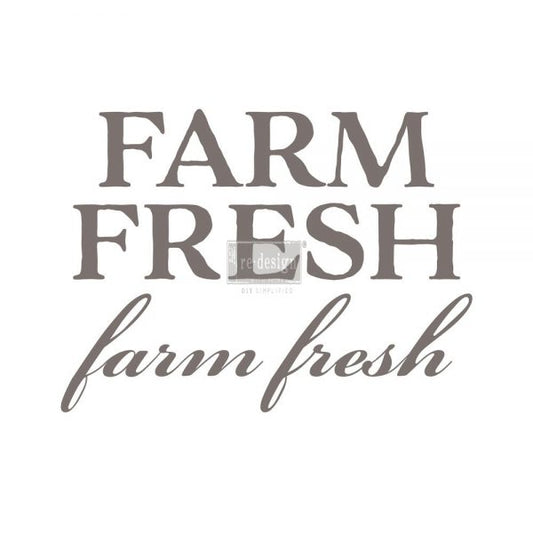 FS- Redesign With Prima Farm Fresh, 8"x28" - Re Design With Prima Decor Transfer 655350633134
