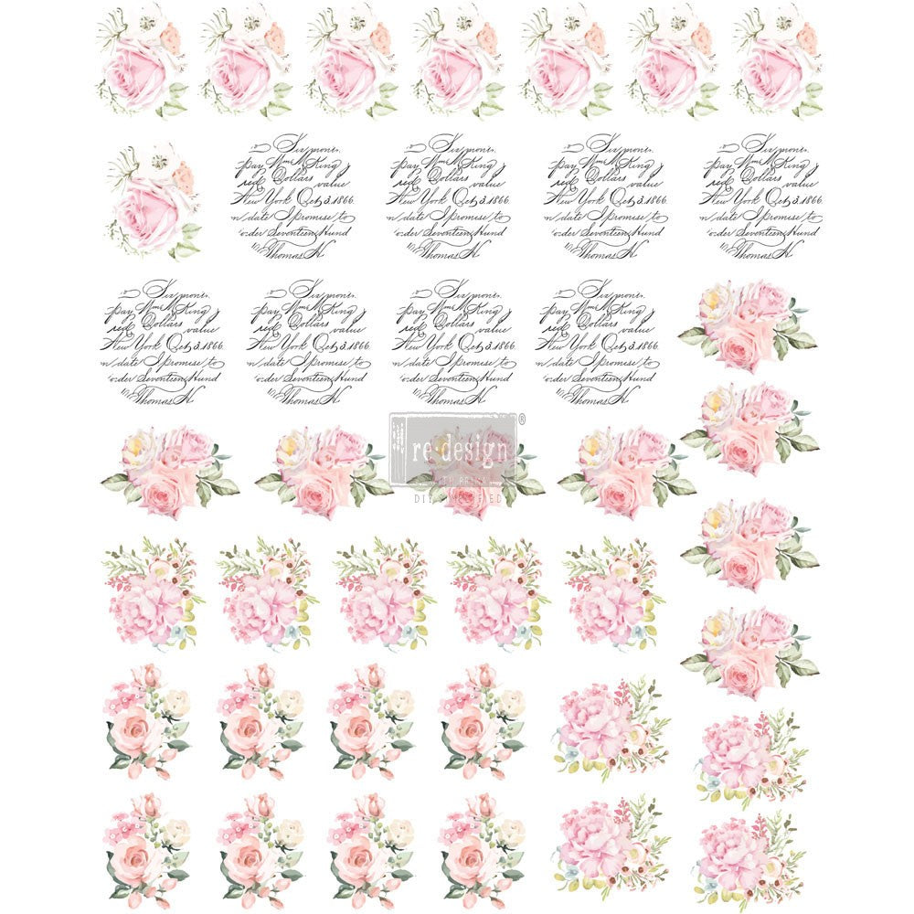 ReDesign Knob Transfer May Flowers 8.5"x10.5" Knob Transfer 655350636753