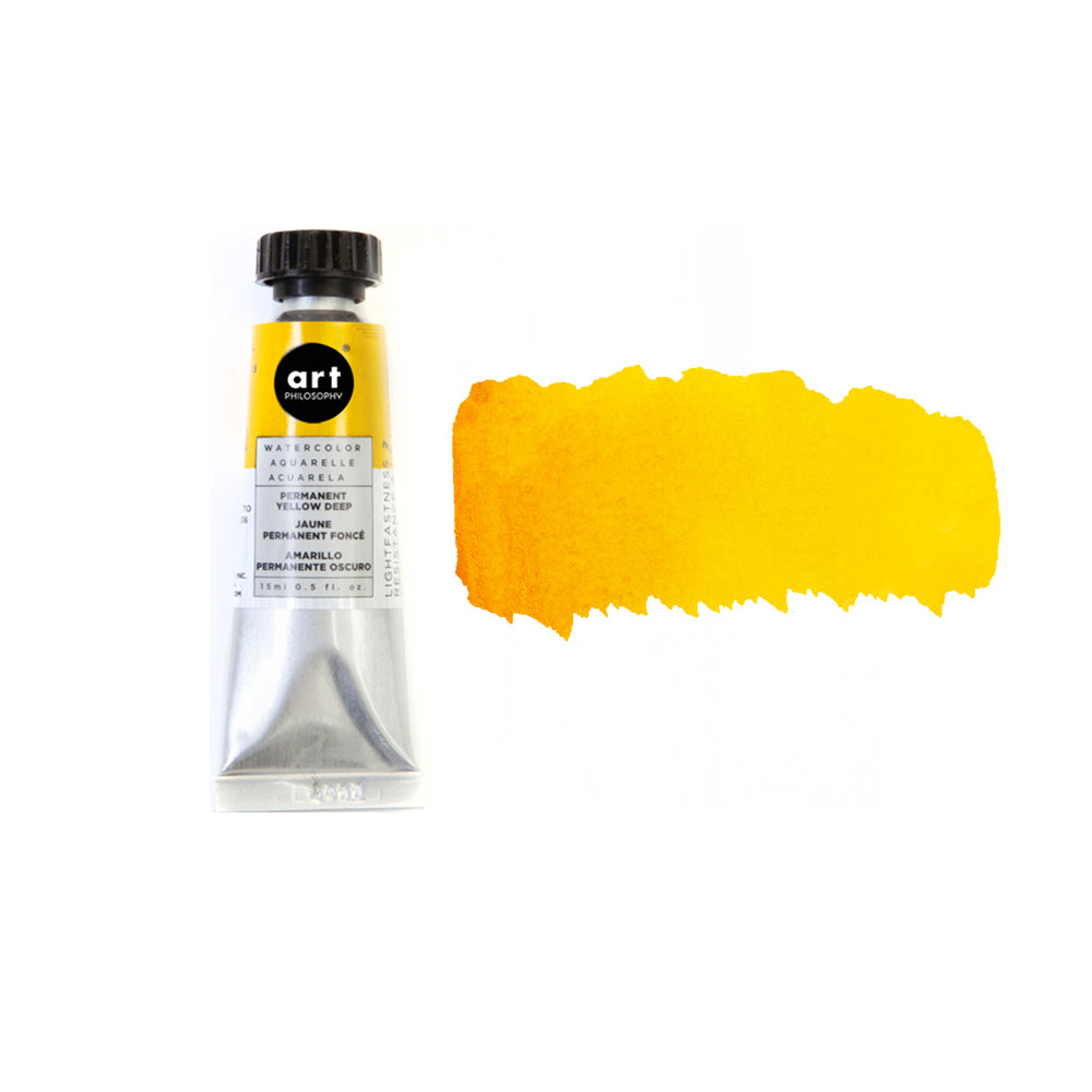 Watercolor Tubes Permanent Yellow Deep 15 Ml Series #2 655350643454