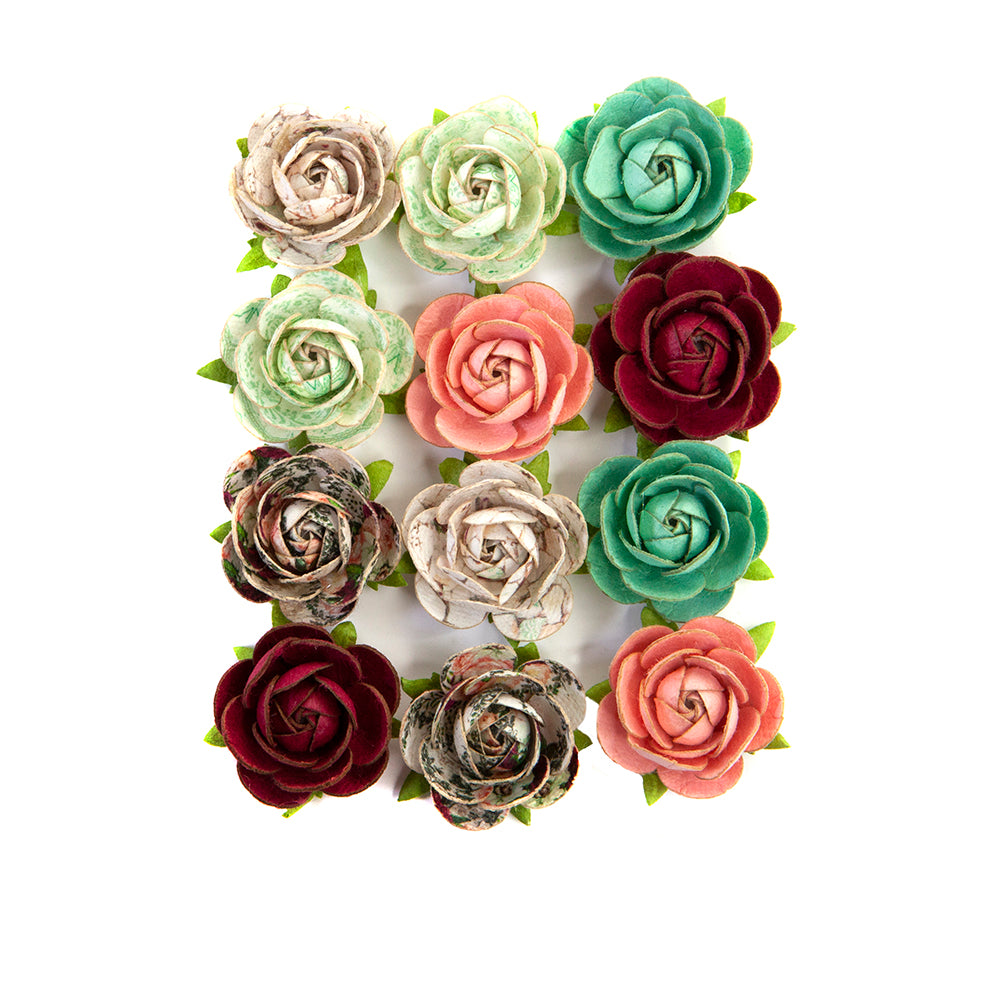 SF-Prima Marketing Flowers Prima Flowers® Pretty Mosaic Collection - Peridot - 12 pcs 1.25"
