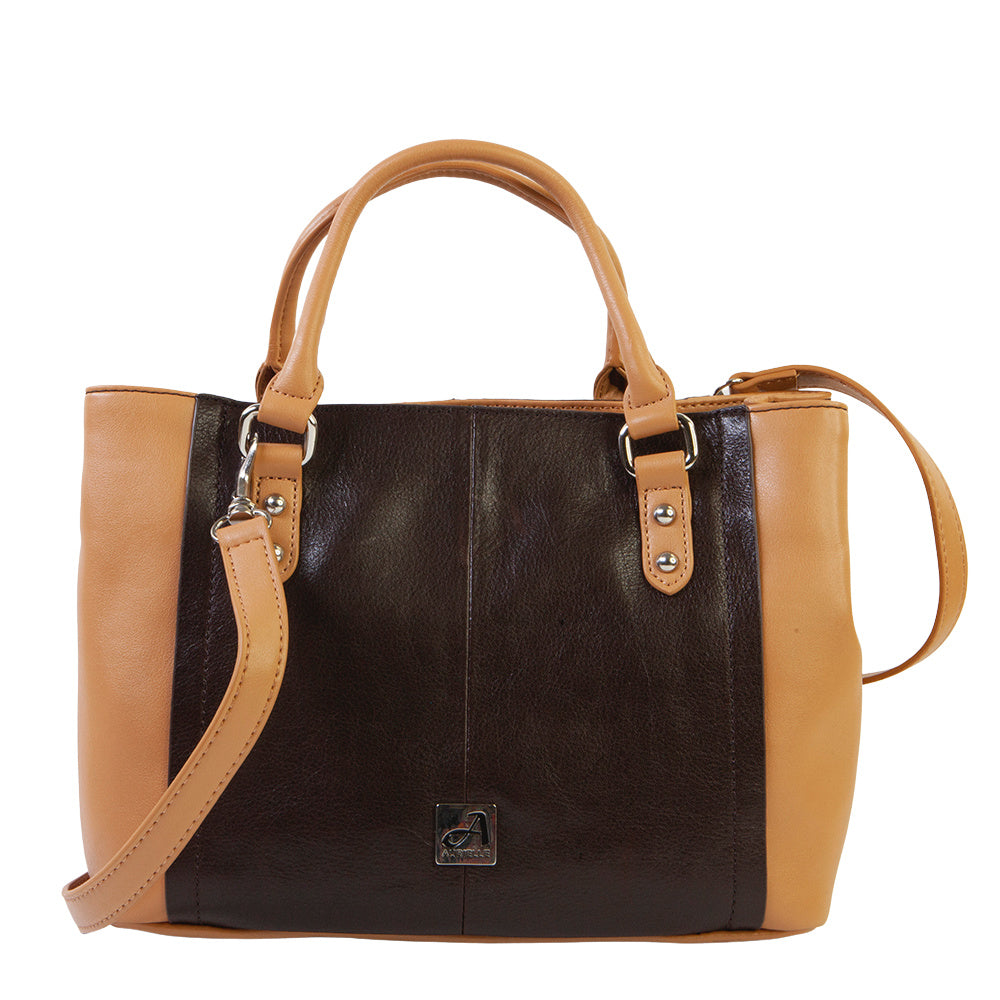 Redesign With Prima Hand Bag Shoulder Bag A305 BROWN/NUT 12" x 10" x 5" 655350652531