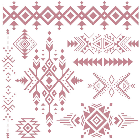 ReDesign Decor Stamp Tribal Prints 12"x12" Photopolymer Stamp 655350654221
