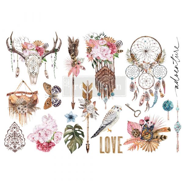 Bohemian Solstice, 6"x12" - ReDesign Small Decor Transfer