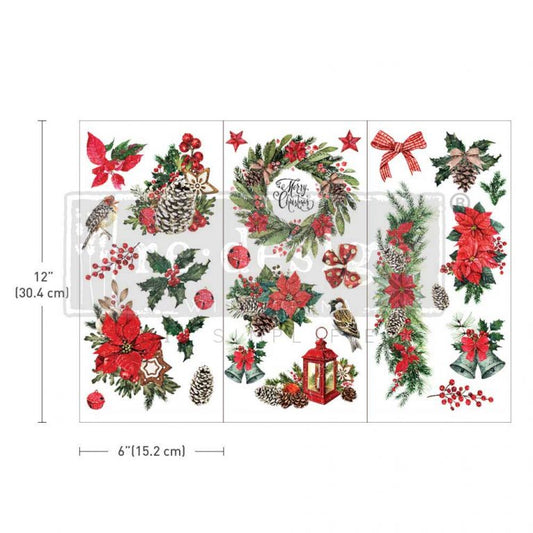 Classic Christmas, 6x12" - ReDesign with Prima Small Decor Transfer