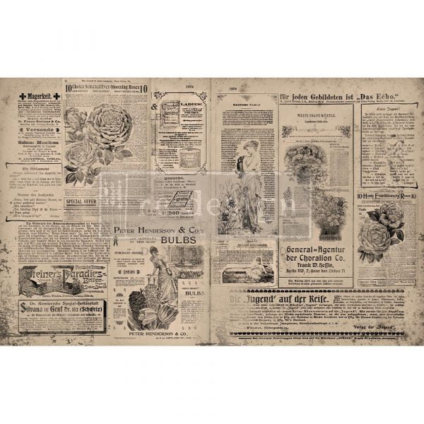 Newsprint - ReDesign Decoupage Tissue Paper