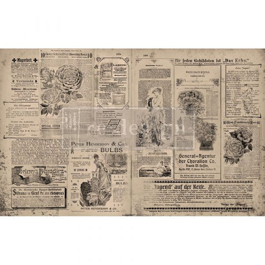 Newsprint - ReDesign Decoupage Tissue Paper