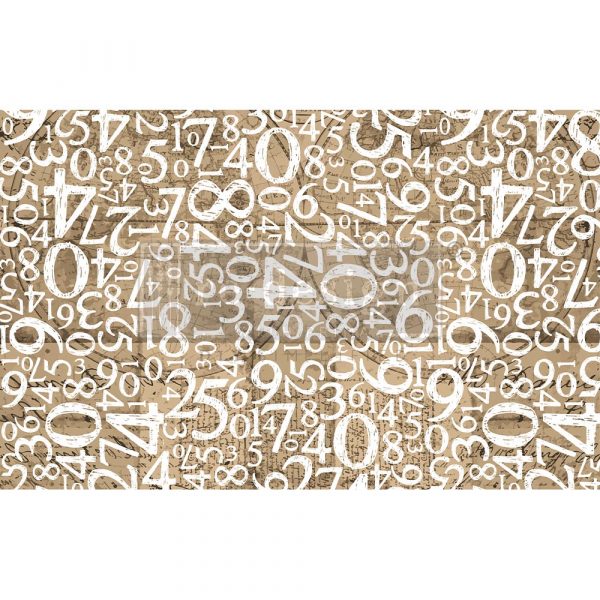 Engraved Numbers - ReDesign Decoupage Tissue Paper