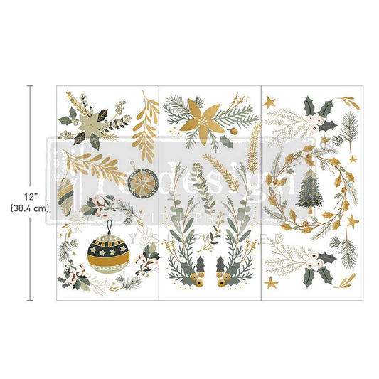 ReDesign Holiday Spirit 6"x12" Small Furniture Rub On Transfers 655350655891