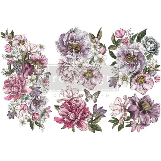 Dreamy Florals, 6"x12" - ReDesign Small Decor Transfer