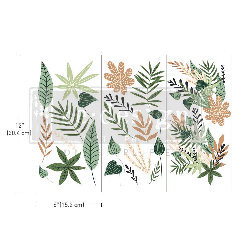 ReDesign Greenery House 6"x12" Small Furniture Rub On Transfers 655350655983