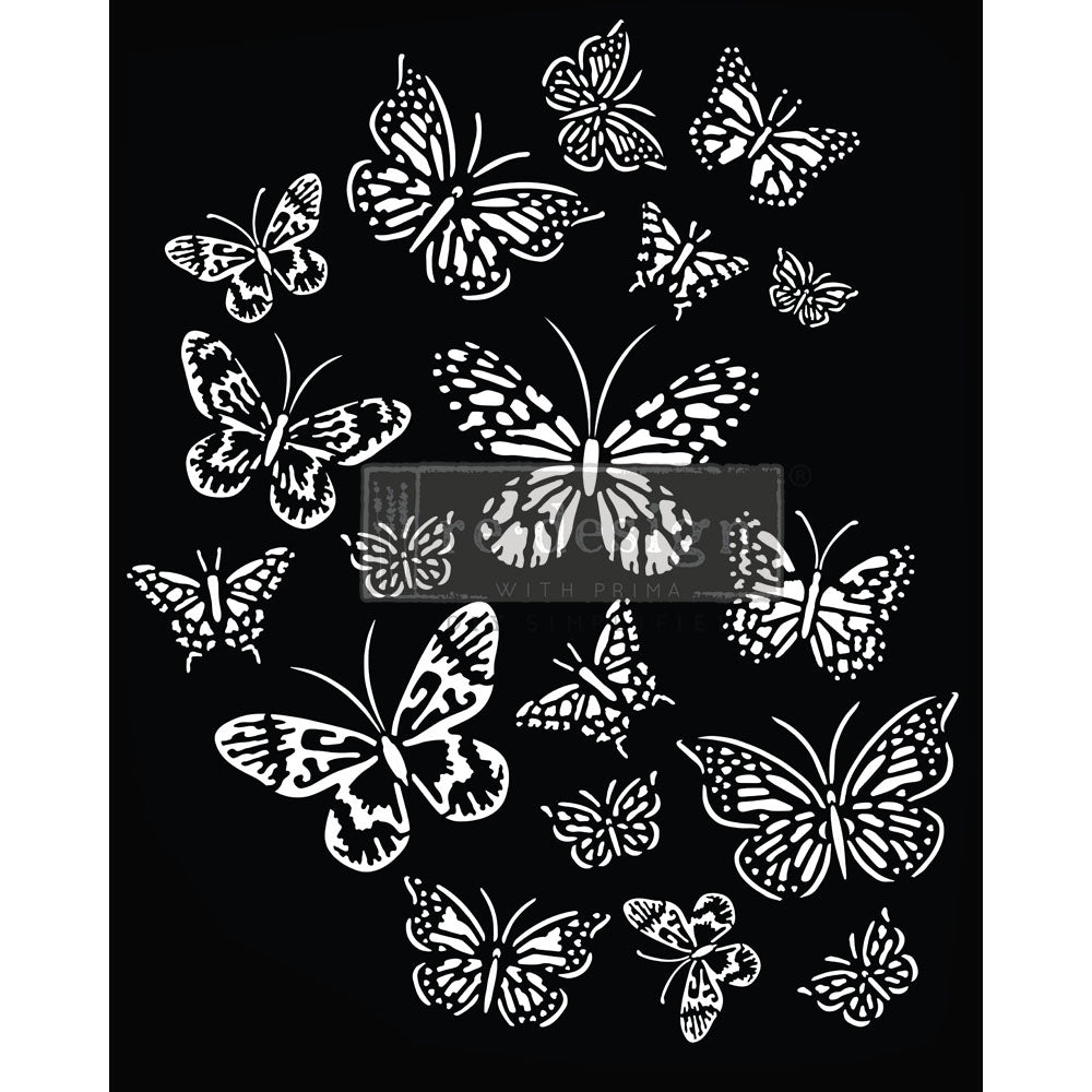 Decor Stencils Butterfly Love 1 Pc 20"x16" Stencil 655350656614