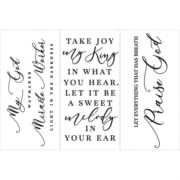 Scripture, 6"x12" - ReDesign Small Decor Transfer