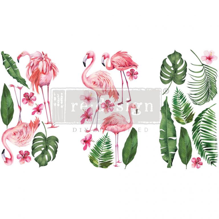 Flamingo Pink, 6"x12" - ReDesign Small Decor Transfer