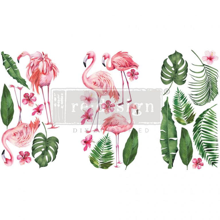Flamingo Pink, 6"x12" - ReDesign Small Decor Transfer