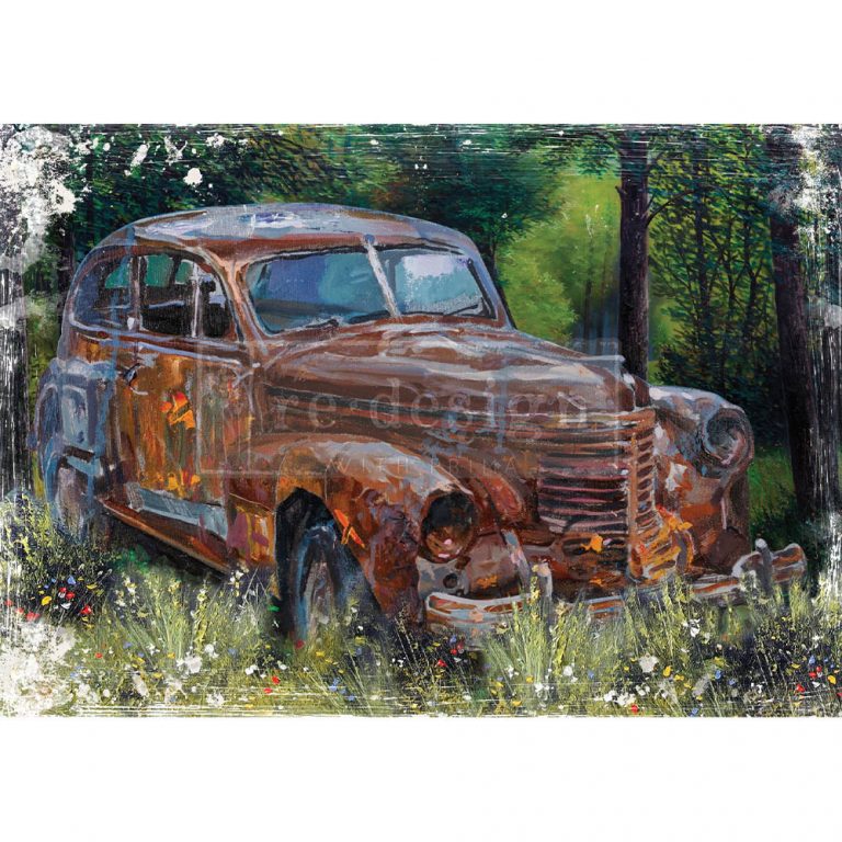 This Rusty Car - A1 Rice Tissue Paper