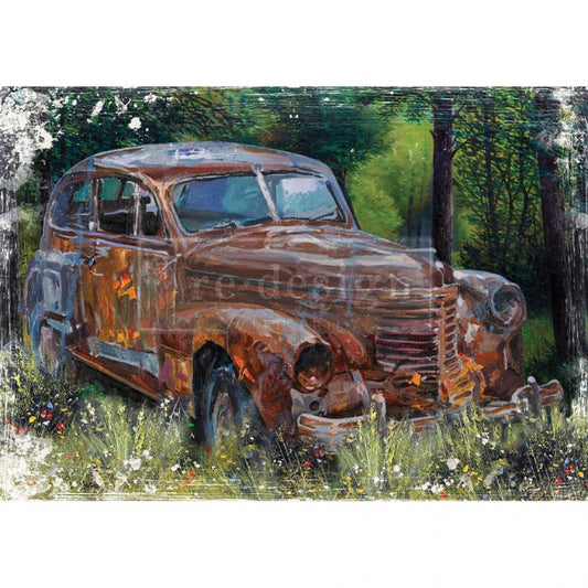 This Rusty Car - A1 ReDesign Rice Tissue Paper