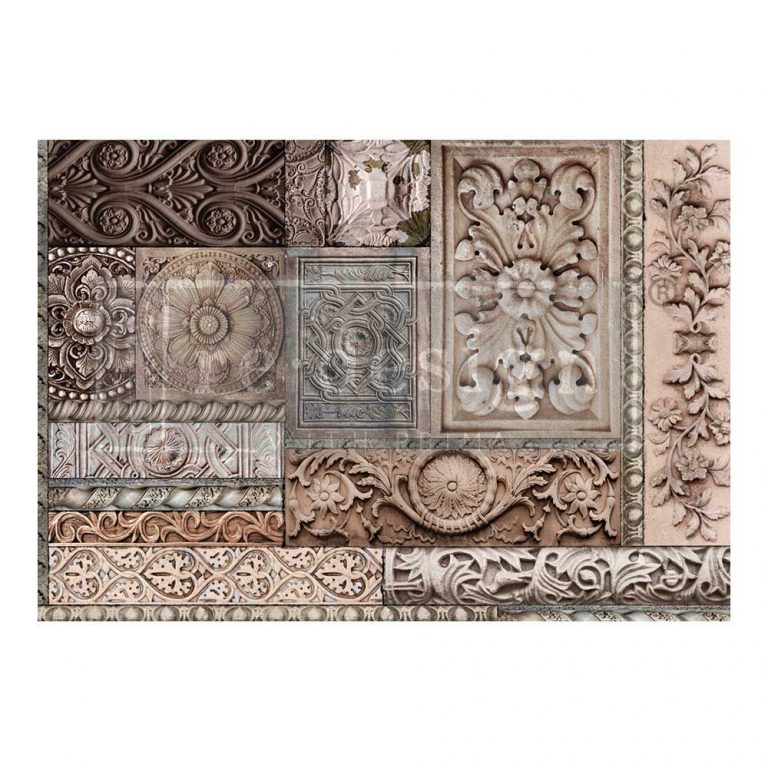 SF-Carved Stonework - A1 ReDesign Decoupage Fiber Paper