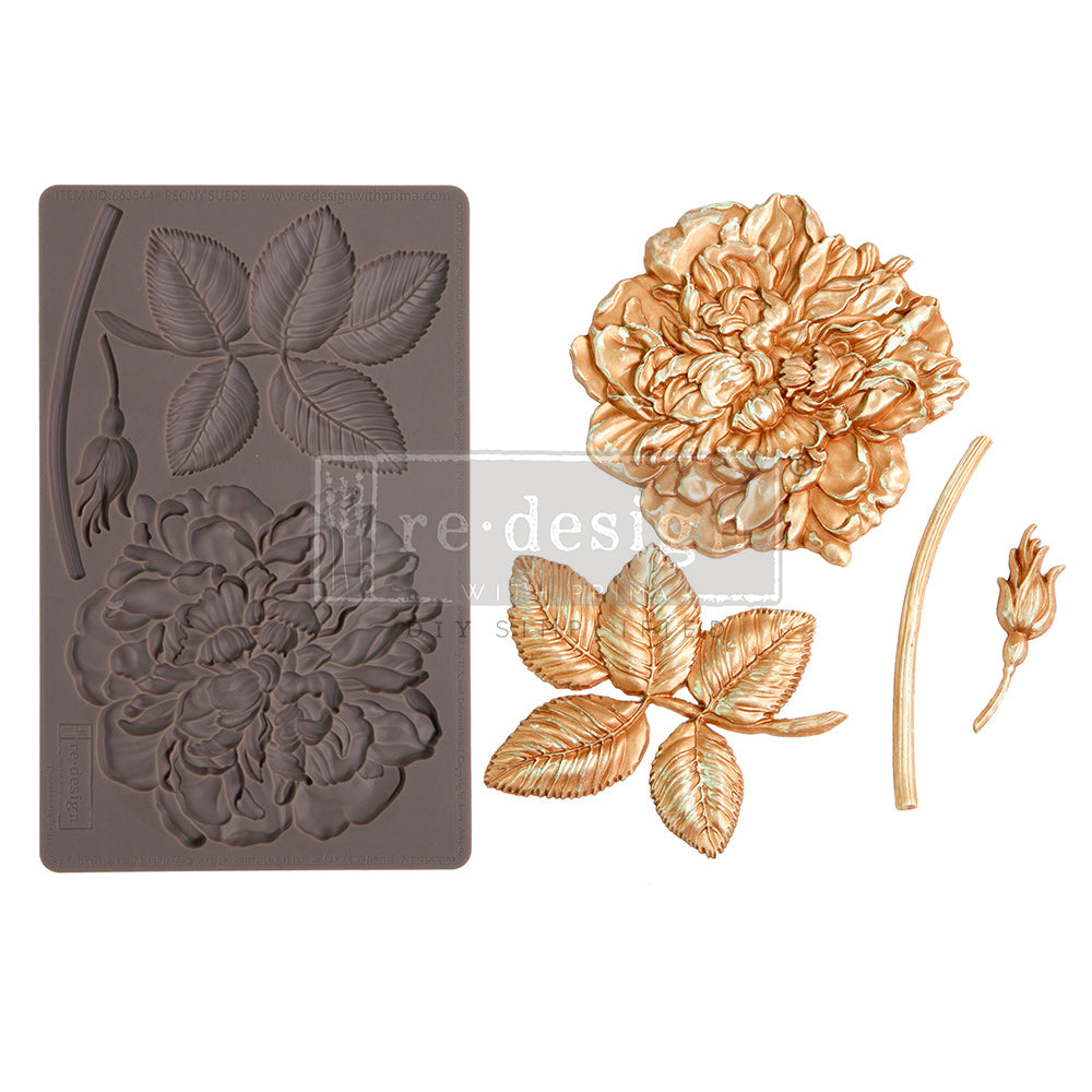 Peony Suede Mould - ReDesign with Prima