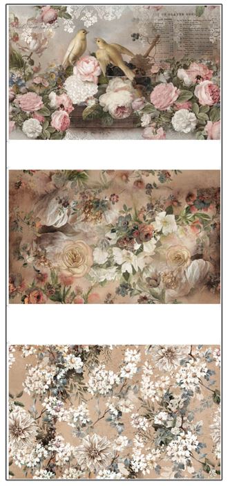 ReDesign Decoupage Decor Tissue Paper Pack Romance In Bloom 19.5"x30" 655350666460