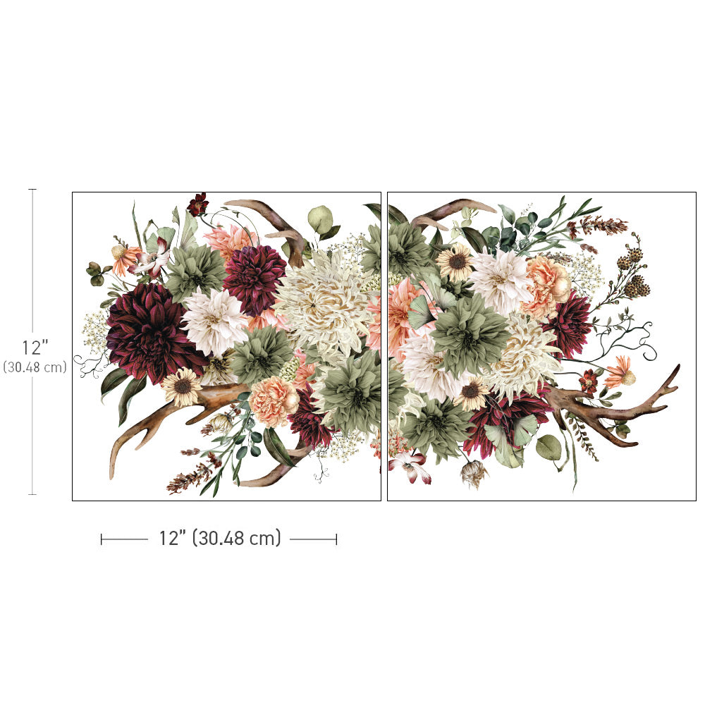 ReDesign Maxi Transfers® - Prairie House - 2 sheets, 12"x12" / rub-ons Wall,Furniture Transfers