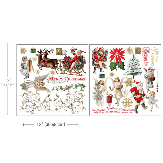 ReDesign Maxi Transfers® - Holiday Traditions - 2 sheets, 12"x12" / rub-ons Wall,Furniture Transfers