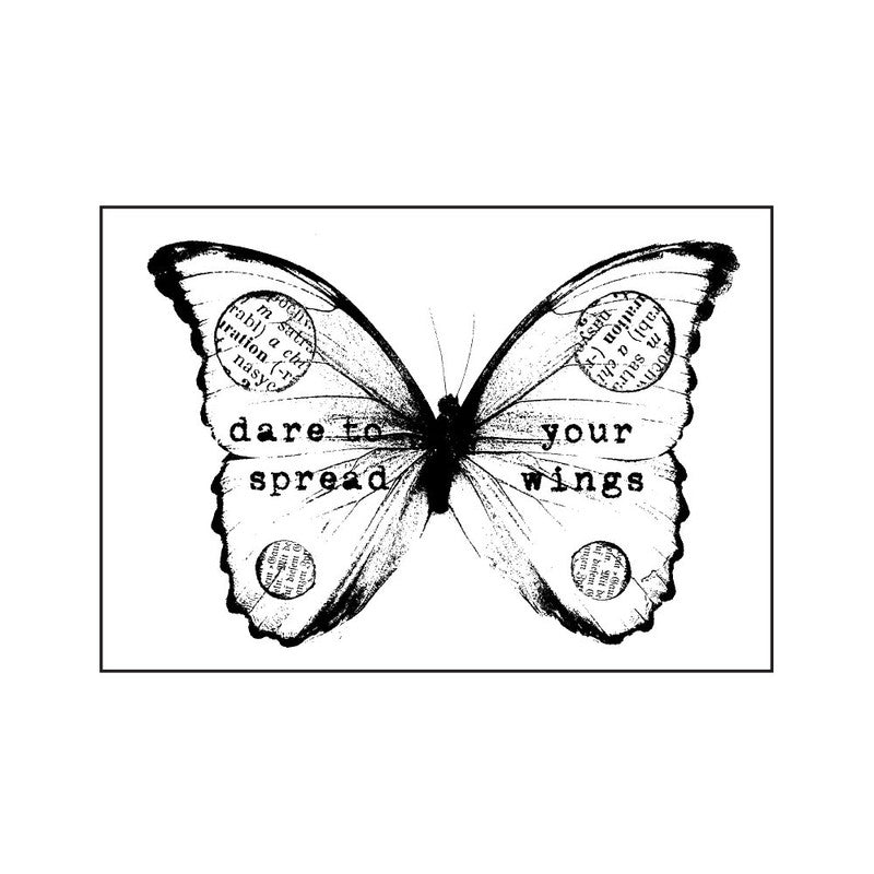 Wood Mounted Stamps Butterfly Stamp 655350962098
