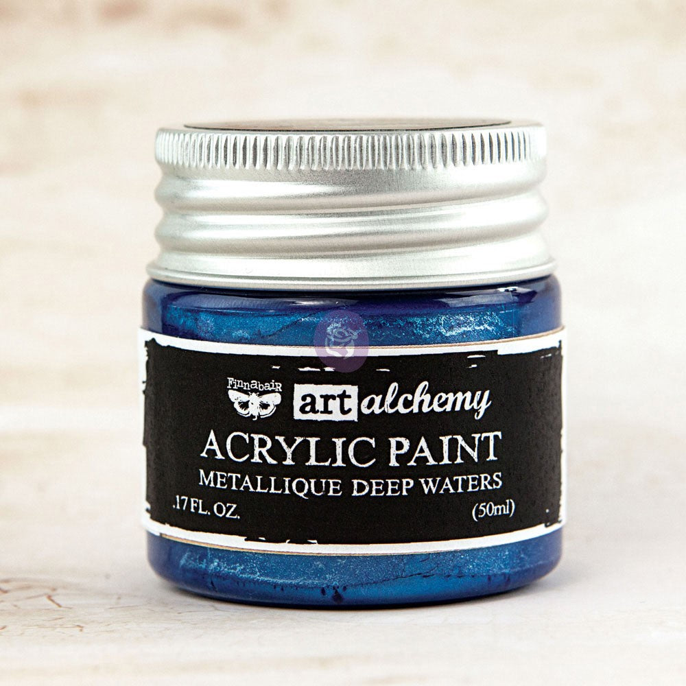 Acrylic Paint Metallique Blue 1.7Oz 655350963118