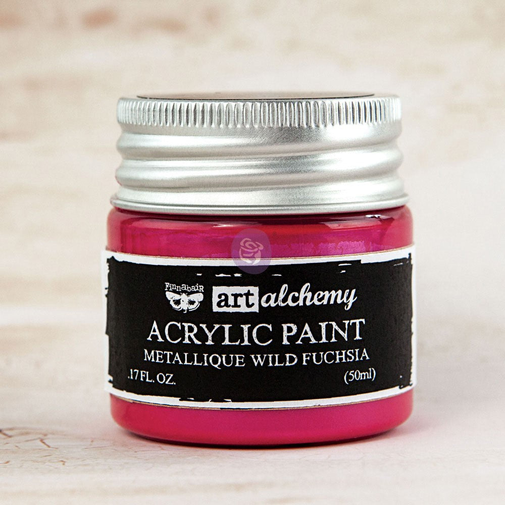 Acrylic Paint Metallique Wild Fuchsia 1.7Oz 655350963132
