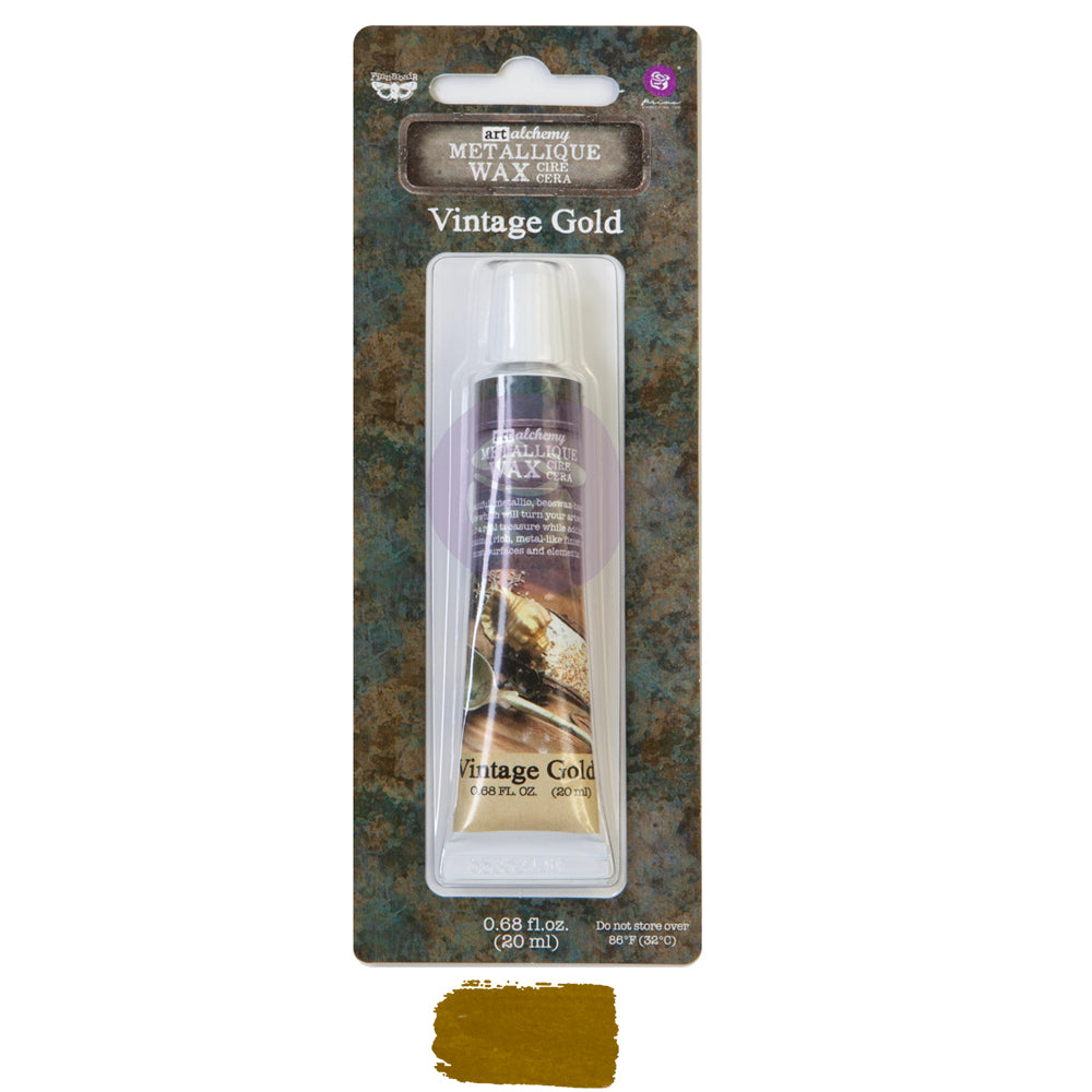 Vintage Gold Metallique Wax - ReDesign with Prima/Prima Marketing