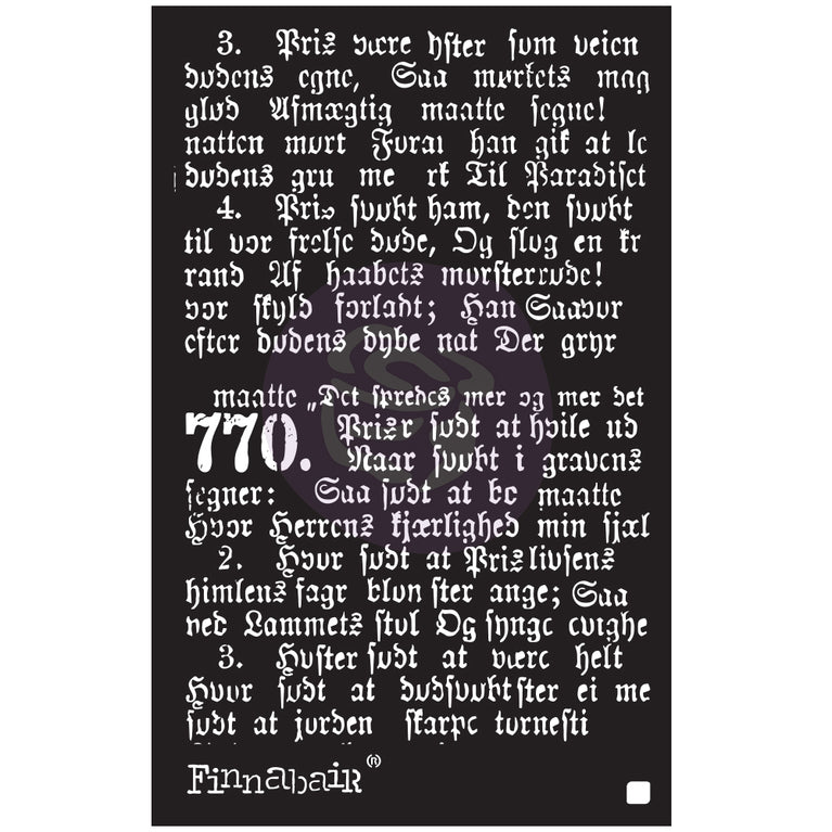 Gothic Stencil, 6"x9" - ReDesign with Prima