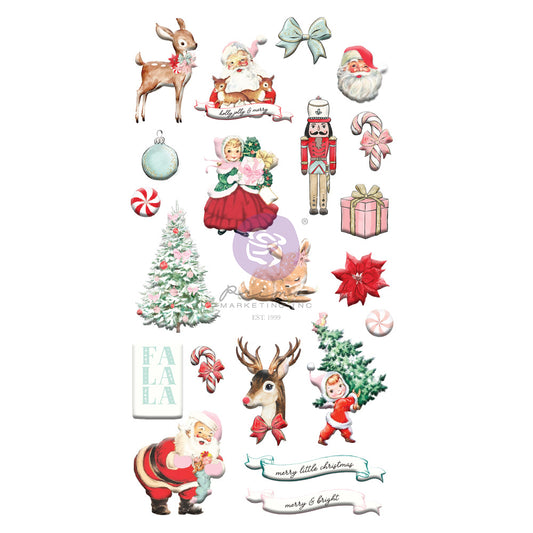 Prima Marketing Puffy Stickers Candy Cane Lane Collection Puffy Stickers