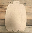 Pumpkin Unfinished Cutout, Wooden Shape, Paintable MDF Craft