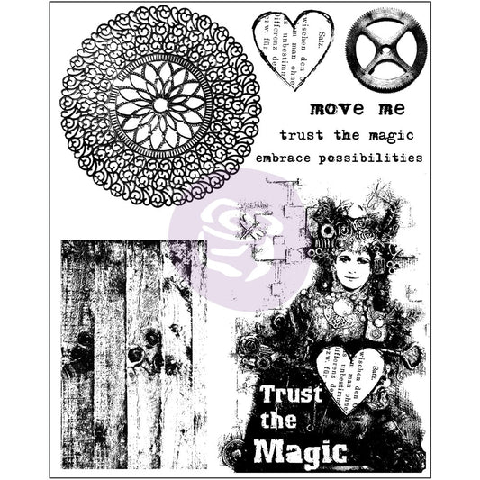 6"x7.5" Cling Stamp Trust The Magic Stamp 655350962036